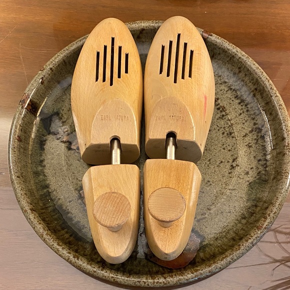 Men's Earl Natural Shoe Tree Keepers Wood Wooden Shaper Forms 10 Vintage - Picture 1 of 5